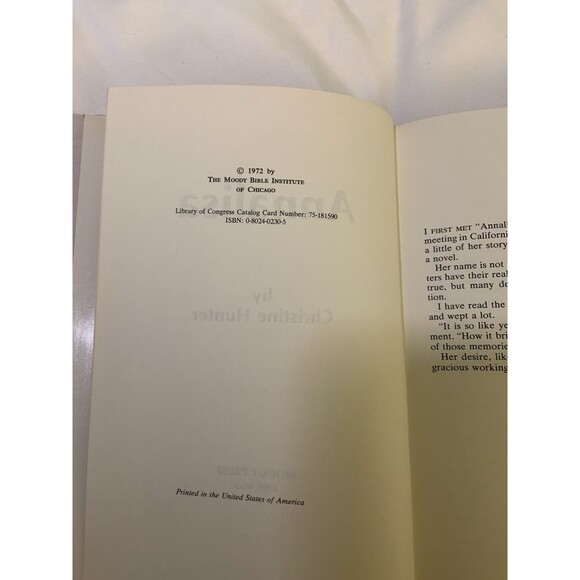 Annalisa by Christine Hunter Hardcover With DJ 1972 First Edition - Picture 4 of 4